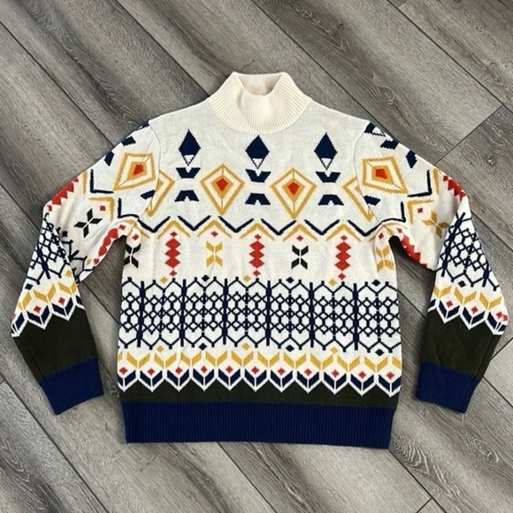 Vintage PAISLEY & Gray slim fit fair isle aspen sweater heavy knit size small - Picture 1 of 3